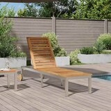  Ležaljka Prirodna nafta 205 x 53 x 100 cm Čvrsto drvo akacije | shoptok.hr