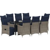  Set stola i stolica 9 kom. Siva PE ratan | shoptok.hr