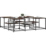  Stolić za kavu boja hrasta 121x121x40 cm od konstruiranog drva | shoptok.hr