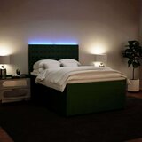  Krevet s oprugama i madracem tamnozeleni 140x190 cm baršunasti | shoptok.hr
