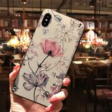  Ovitek za Samsung S10+ | 3D motiv cvetlic, bež podlaga | Shoptok.si