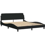  Krevet s madracem Dover crni 160x200 cm od tkanine | shoptok.hr