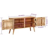  Komoda iz trdnega mangovega lesa 110x30x60 cm, (20656213) | Shoptok.si