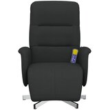  Masažni naslonjač s osloncem za noge crni od tkanine | shoptok.hr