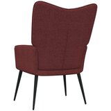  Stol za sproščanje s stolčkom vinsko rdeče blago, (20957638) | Shoptok.si
