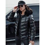 DStreet Kurtka zimowa damska pikowana z kapturem MIRIAL czarna | shoptok.hr