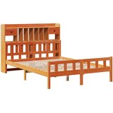 Krevet s regalom za knjige bez madraca 160x200 cm od borovine | shoptok.hr