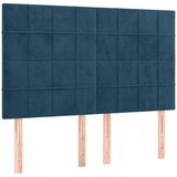  Krevet s oprugama i madracem tamnoplavi 140x190 cm baršunasti | shoptok.hr