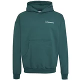 Multiply Apparel Sweater majica smaragdno zelena / bijela