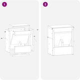 vidaXL Hranilnica za zajce srebrna 20 x 12,5 x 25 cm Cinkana jeklena | Shoptok.si