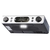 RK2 kuhinjski radio FM/DAB+ 2 × 5 W z LCD zaslonom – srebrna