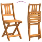 vidaXL zložljivi vrtnarski stoli 8 kosov 36x46x86 cm iz trdnega akacijevega lesa | Shoptok.si
