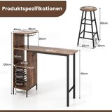  3-dijelni set barskih stolova i stolica | shoptok.hr