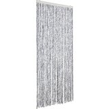 vidaXL Zavesa proti mrčesu bela in siva 100x200 cm šenilja, (21086092) Cene