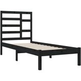 Za krevet od masivnog drva crni 100 x 200 cm | shoptok.hr