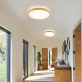  Brilagi-LED prigušiva svetiljka GLASS POOL DOUBLE LED/48W/230V 40 cm dek. drveta + daljinski upravljač | Eponuda.com