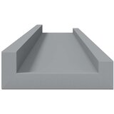  Zidne police za fotografije 2 kom sive 60 x 9 x 3 cm MDF | Eponuda.com