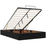  Otomanski krevet s madracem crni 120x200 cm baršunasti | shoptok.hr