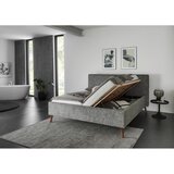Meise Möbel Siva oblazinjena zakonska postelja s prostorom za shranjevanje z letvenim dnom 180x200 cm Riva – | Shoptok.si