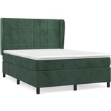  The Living Store Box spring postelja z vzmetnico temno zelen 140x190 cm žamet - Box Spring Postelja, (21449870) | Shoptok.si