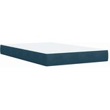 Box spring krevet s madracem tamnoplavi 120 x 200 cm baršunasti | shoptok.hr