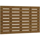 Maison Chic stensko posteljno vzglavje - vzglavna omarica - nočna omarica medeno rjavo 96x3x63 cm borovina, (21706916) | Shoptok.si