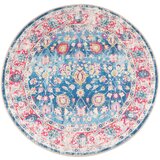  Perivi tepih raznobojni Ø 120 cm Plava | Shoptok.si