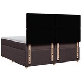  Krevet s oprugama i madracem tamnosmeđi 200x200 cm od tkanine | shoptok.hr