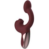 Magic Motion Magic Ponder - 2v1 vibrator z ramenskim stimulatorjem (bordo) | Shoptok.si