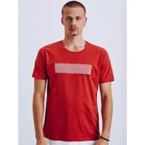 DStreet T-shirt męski z nadrukiem czerwony Cene