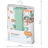 BabyOno Super Soft Mint tetra plenica iz muslina za pod glavo 70x70 cm 3 kos | Shoptok.si