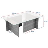 Hanah home Klub sto Ventrino, 105x65x40cm, Smeđa | Eponuda.ba