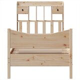 vidaXL Okvir kreveta bez madraca 90 x 190 cm od masivne borovine | shoptok.hr