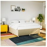 vidaXL Okvir za krevet bez madraca krem 180 x 200 cm od tkanine Cijene