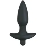 Black Velvets Silicone Vibrating Plug Medium