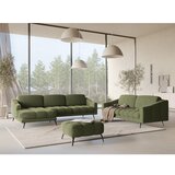 Makamii zelena žametna kotna sedežna garnitura (levi kot) nalu – | Shoptok.si