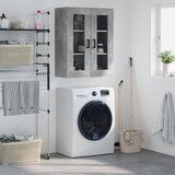 Maison Chic Stenska omarica - Zidna omarica betonsko siva 69,5x34x90 cm iu489, (22063436) | Shoptok.si