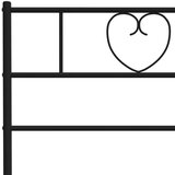 vidaXL Metalno uzglavlje crno 120 cm | shoptok.hr
