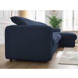 Bobochic Paris temno modra raztegljiva kotna sedežna garnitura (s kotom po izbiri) achille | Shoptok.si