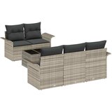  Sjedeća garnitura za vrt 6 pcs Svijetlo siva i tamno siva | shoptok.hr
