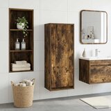  Umivaonik s policom za zid Dimljeni hrast 35 x 20 x 81 cm | shoptok.hr
