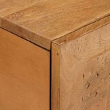vidaXL Stolić za kavu Svjetlosmeđa 80 x 50 x 40 cm masivno drvo manga | shoptok.hr