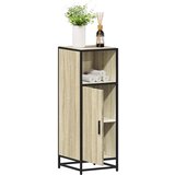 vidaXL Kopalniška omarica sonoma hrast 35x37,5x100 cm inženirski les Cene
