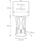 Elstead APOLLO-TL - Stona lampa APOLLO 1xE27/60W/230V zlatna/plava | Eponuda.com
