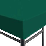 vidaXL Streha za paviljon 310 g/m² 4x3 m zelena | Shoptok.si