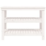  Delovna miza bela 110,5x50x80 cm trdna borovina, (20751369) | Shoptok.si