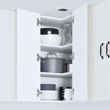 vidaXL Stenska kuhinjska omarica Bela 57 x 57 x 80 cm Konstruiran les | Shoptok.si