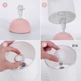 Aigostar Stona lampa 1xE14/40W/230V ružičasta/bela | Eponuda.com