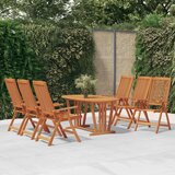 The Living Store Zložljivi vrtni stoli 6 kosov trden evkaliptusov les - Vrtni Stol, (21480598) | Shoptok.si