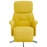  Naslonjač od tkanine s osloncem za noge svjetložuti | shoptok.hr